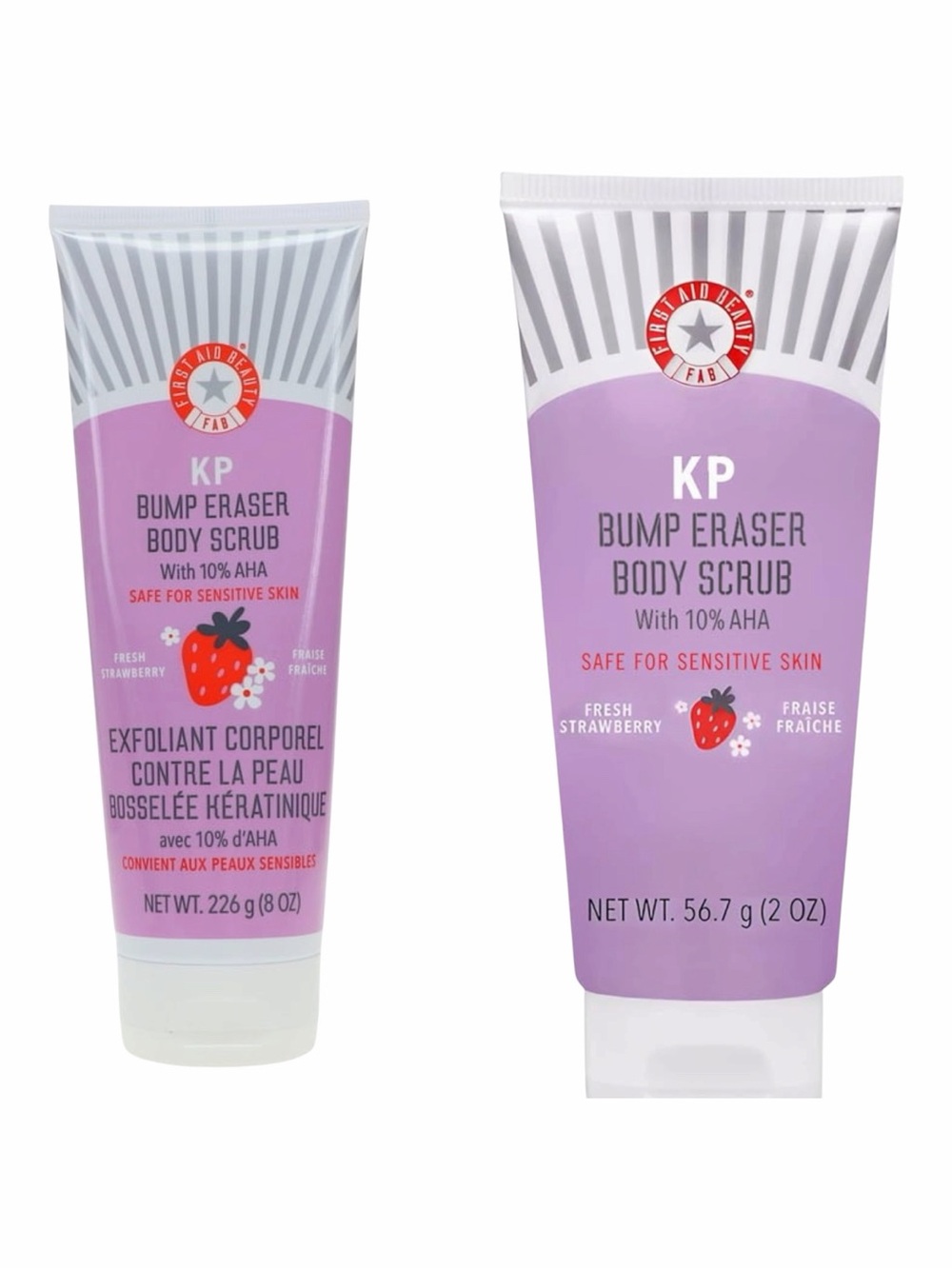 First Aid Beauty KP Bump Eraser Body Scrub with 10% AHA Strawberry